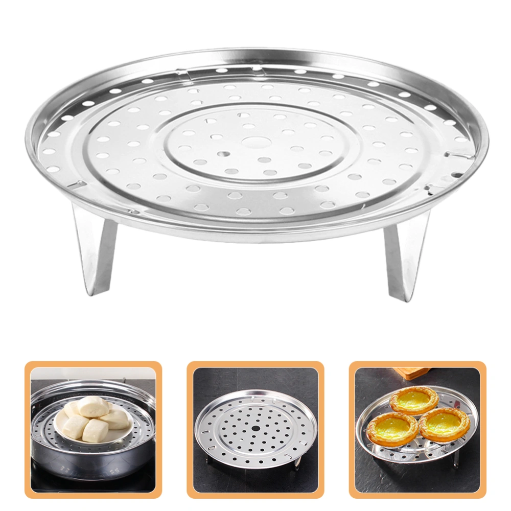 Stainless Steel Steaming Rack Round Cake Cooling Rack Kitchen Food Steaming Rack