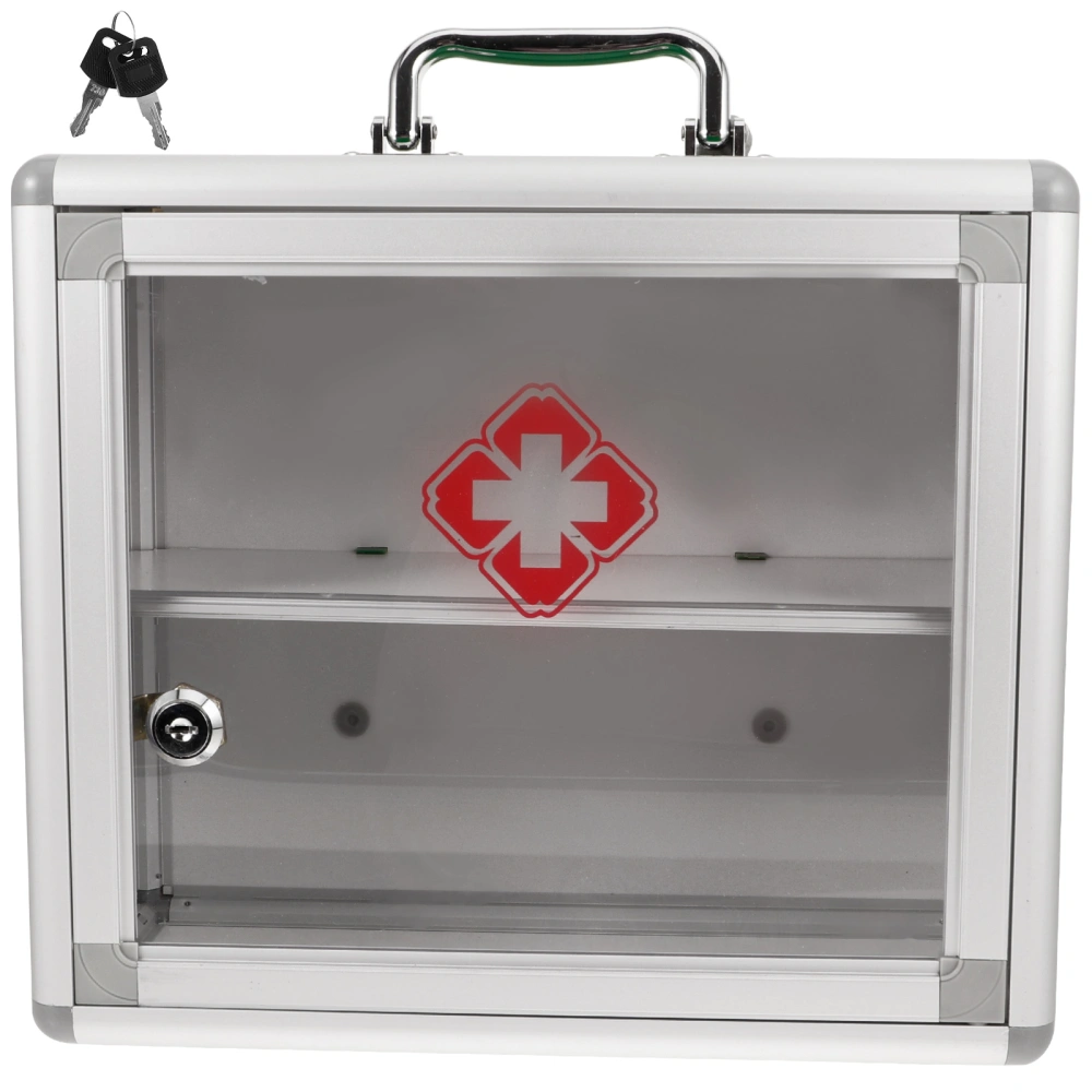 Wall Mount First-aid Case Cabinet Large Capacity First Aid Cabinet Medicine Cabinet (S)