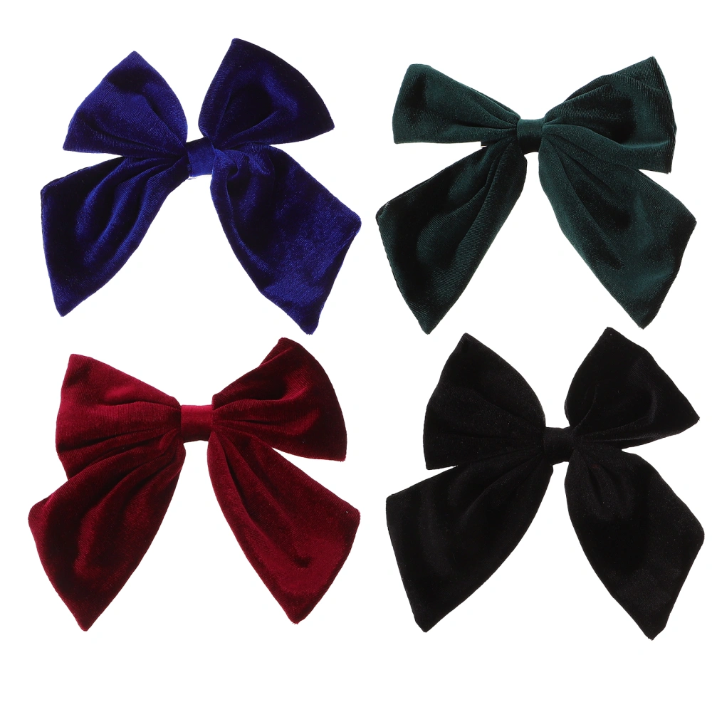 4 pcs Large Bow Hair Clips Cute Hair Clips Decorative Hair Clips Little Girl Hair Clips