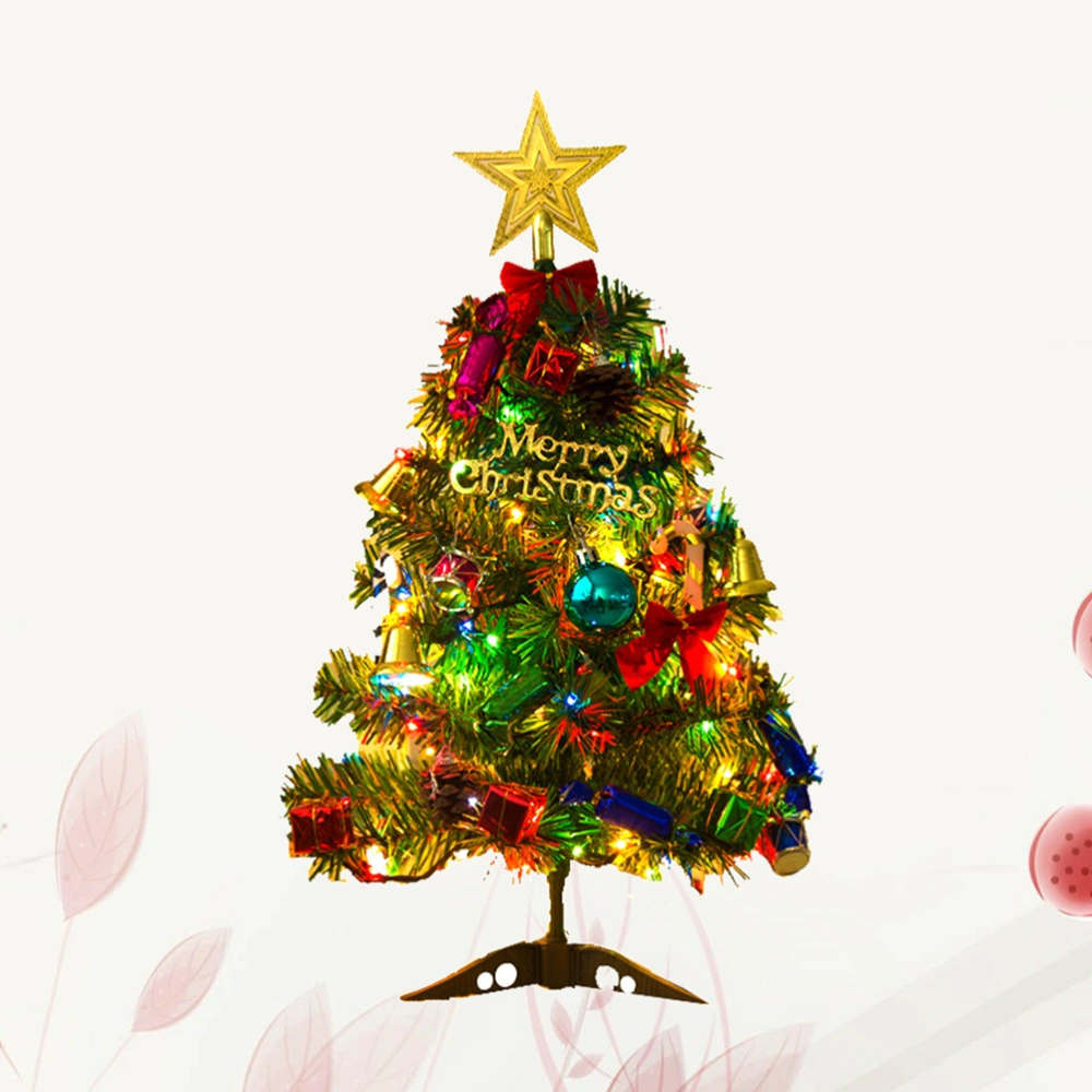 50cm Artificial Christmas Tree LED Multicolor Lights Holiday Window Decorations Set