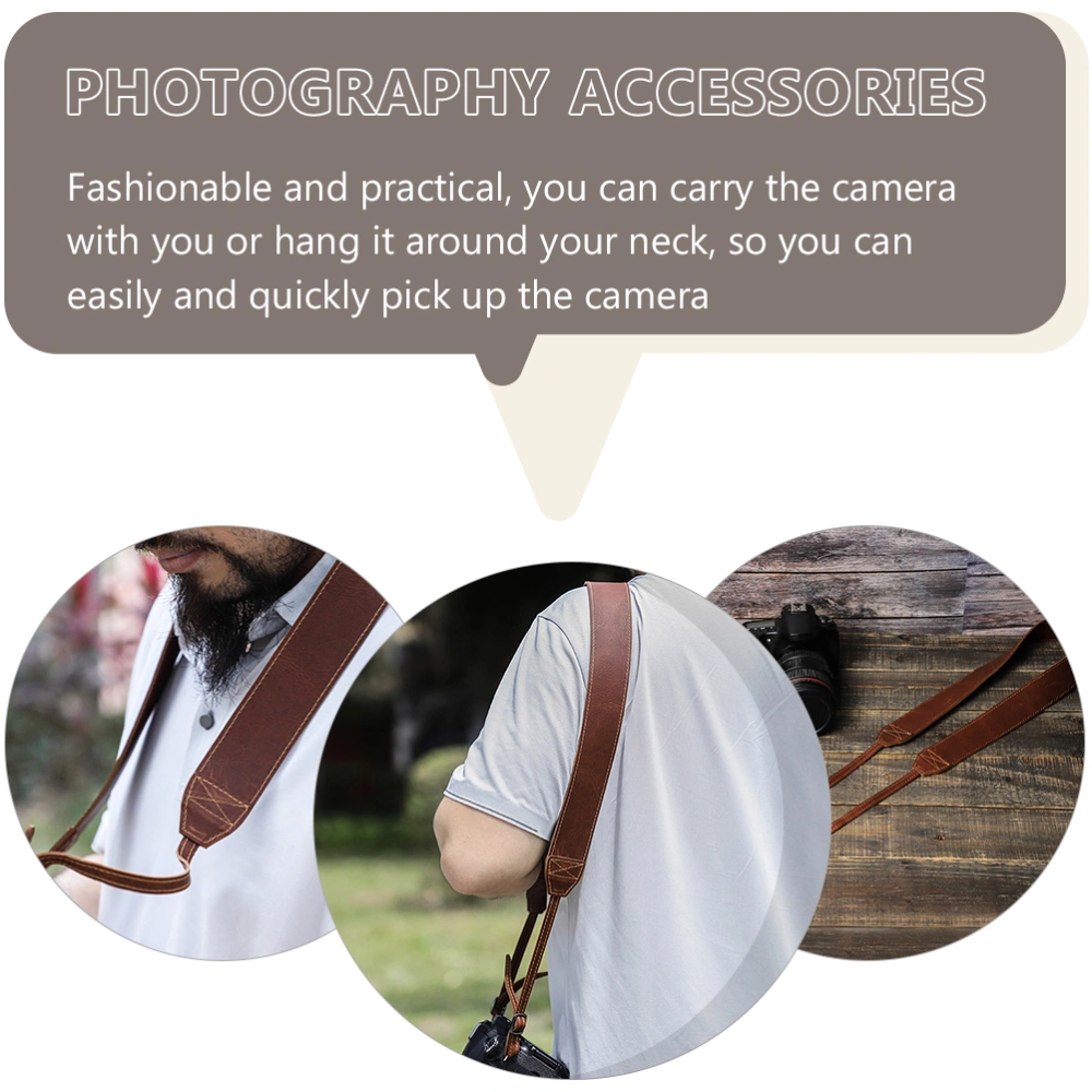 Camera Shoulder Strap Adjustable Professional Leather Camera Sling Strap Supply