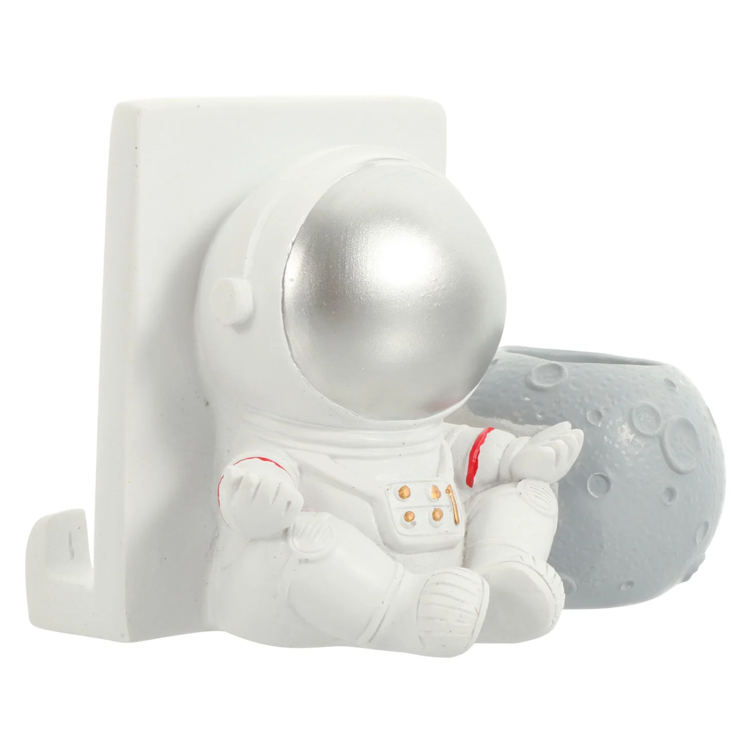 Resin Astronaut Adornment Desktop Phone Support Decorative Stationery Holder