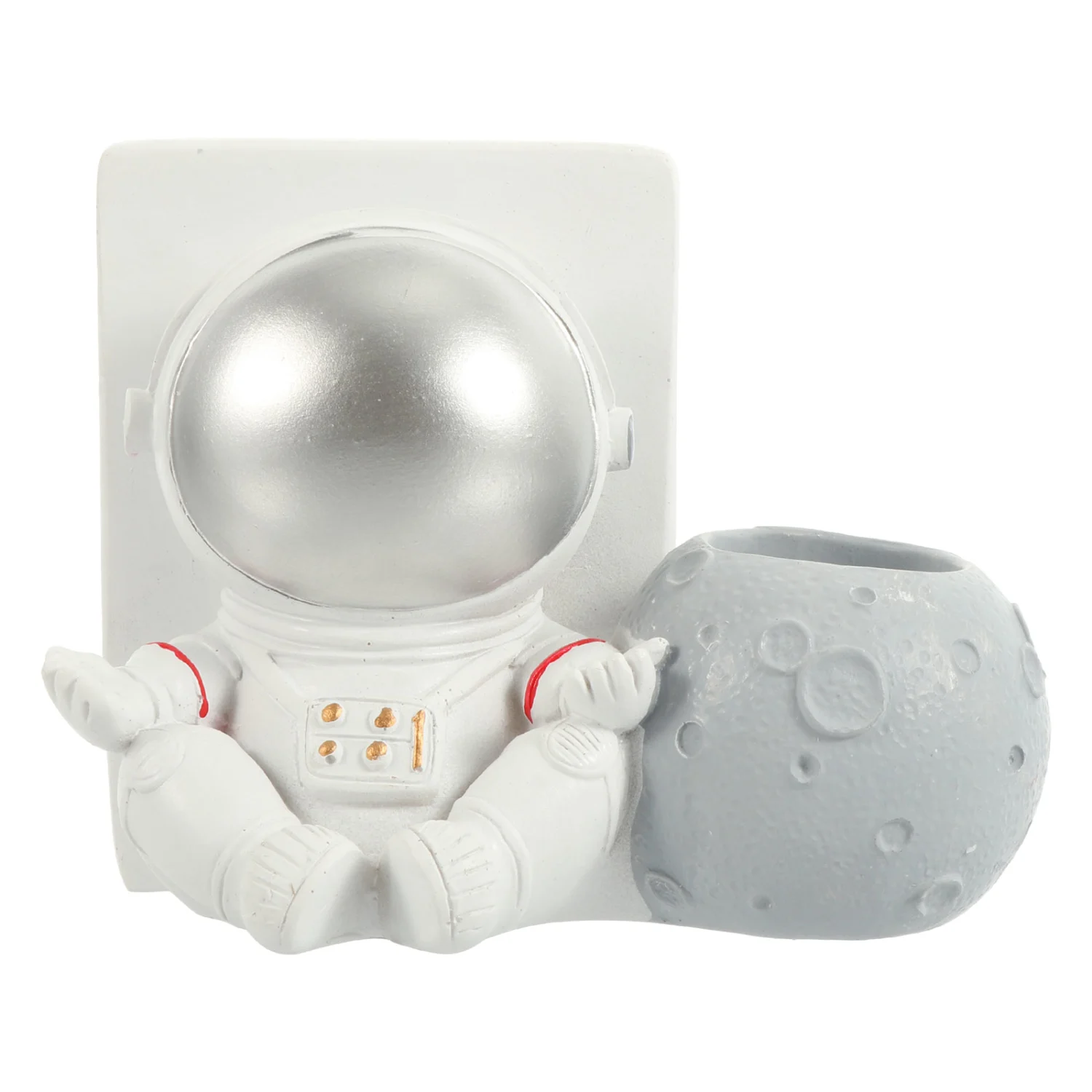 Resin Astronaut Adornment Desktop Phone Support Decorative Stationery Holder