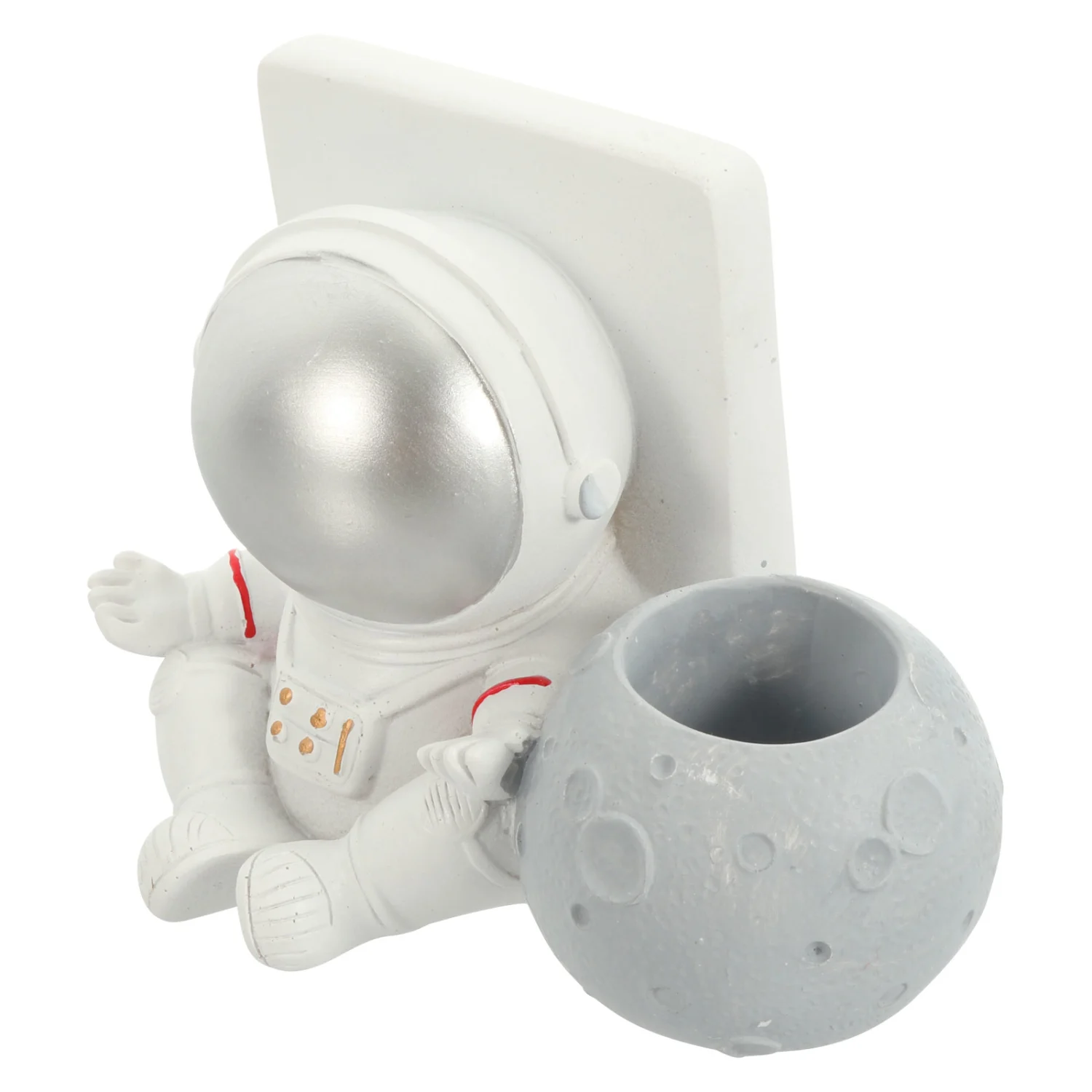 Resin Astronaut Adornment Desktop Phone Support Decorative Stationery Holder