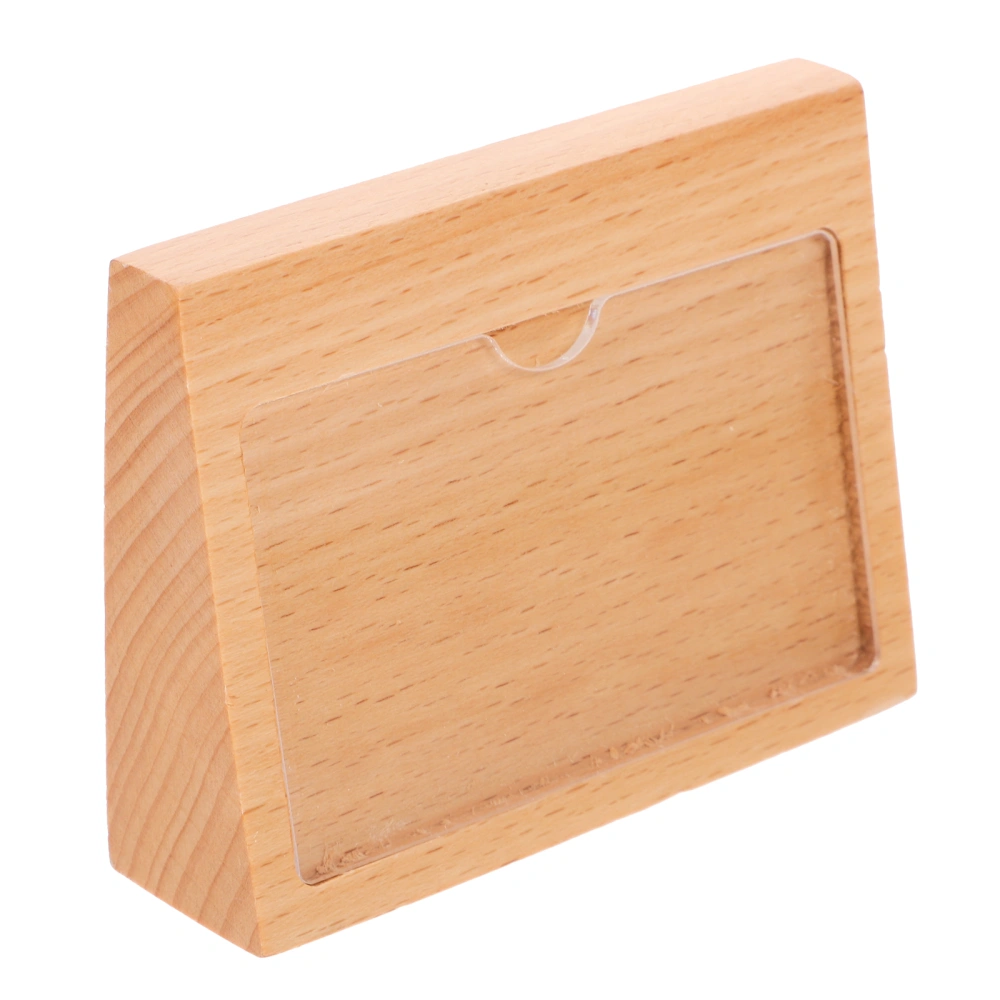 Wooden Sign Display Holder Price Tag Display Holder Desktop Sign Display Stand for Supermarket