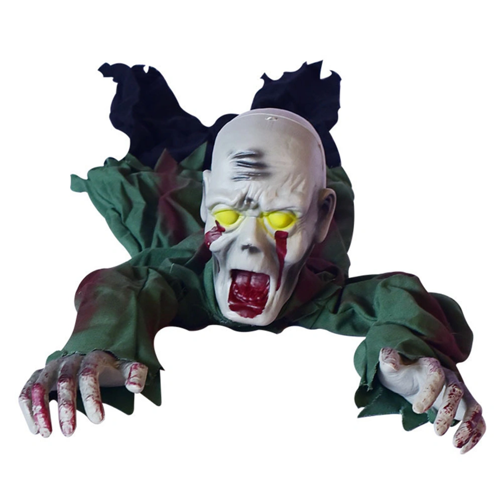 Halloween Crawling Zombie Groundbreaker Decor with Light-Up Eyes Sound