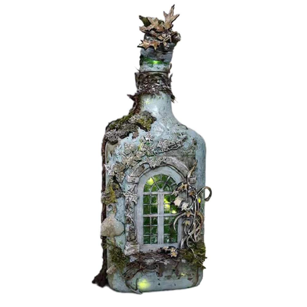 Luminous Decorative Bottle Wine Bottle Statues Landscape Statue