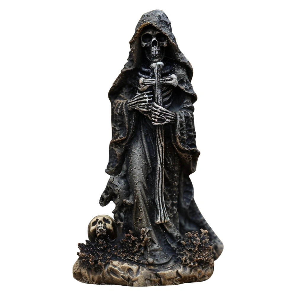 Witch Skeleton Figurines Halloween Ornaments Decoration Collectibles