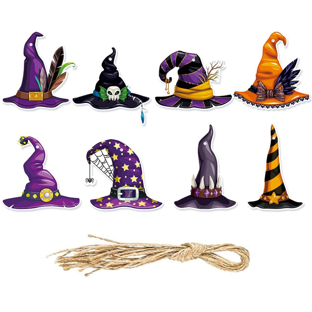 Halloween Decorations Witch Hat Hanging Garland Banner for Fireplace