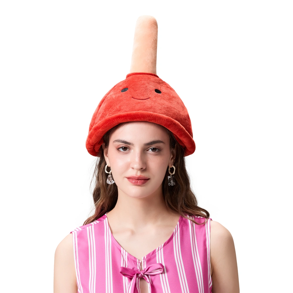 Cartoon Toilet Plunger Hats Funny Halloween Cosplay Hats for Adult