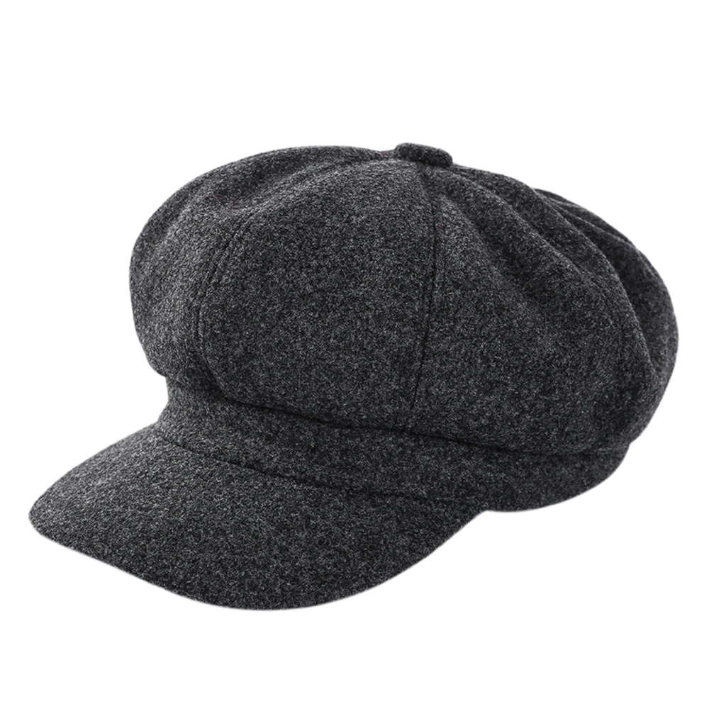 Wool Beret Hat for Women Classic Solid Color Casual Newsboy Cap