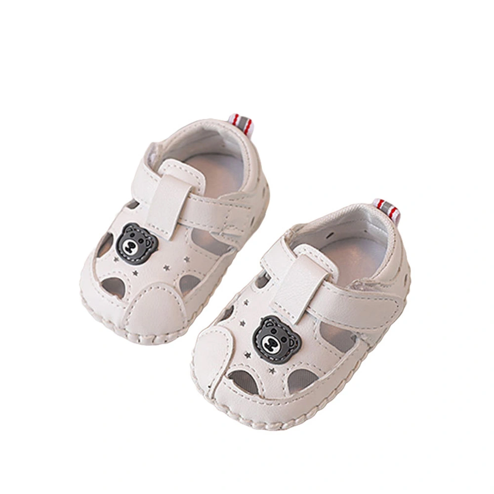 Infant Baby Boys Sandals Cartoon Bear Anti-Slip Soft Sole Shoes