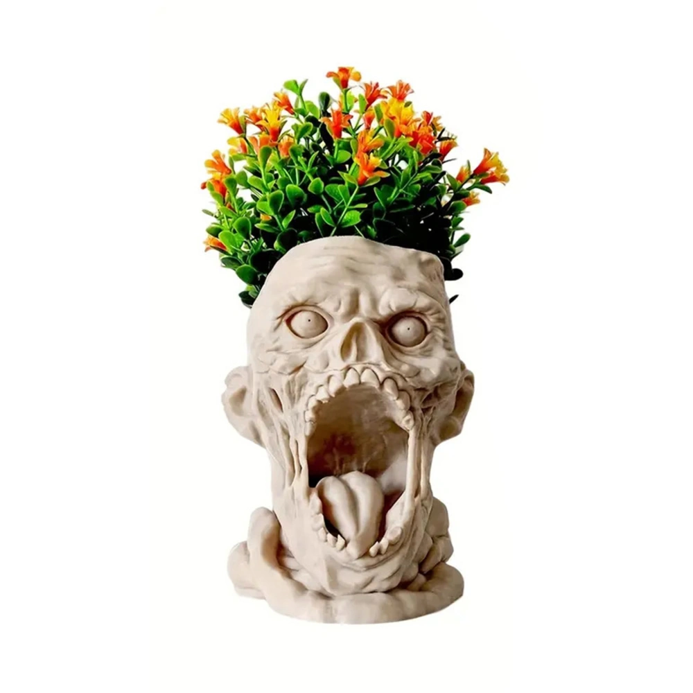 Scary Screaming Head Plant Pots Halloween Flower Pots Planter