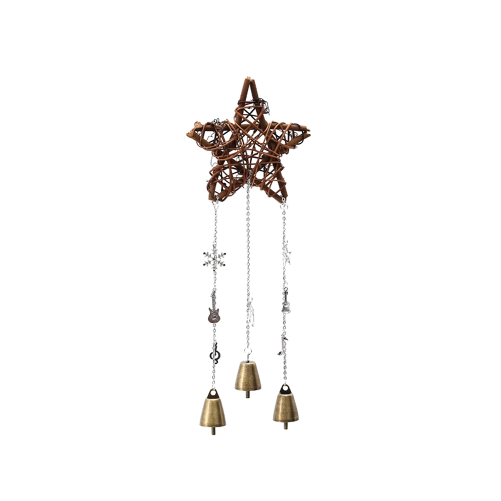 Witch Bell for Protection Star Wind Chimes Door Hanger Home Decor 