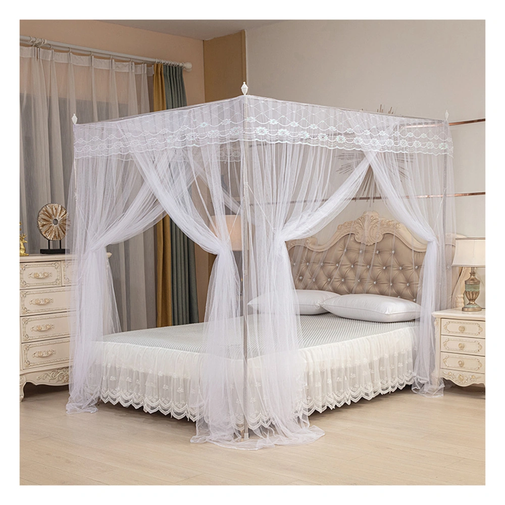 Mosquito Net Tent for Bed, Three Side Opening Canopy Netting