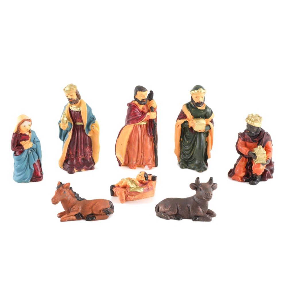 Jesus Manger Ornaments Statue Jesus Christmas Tabletop Nativity Decor