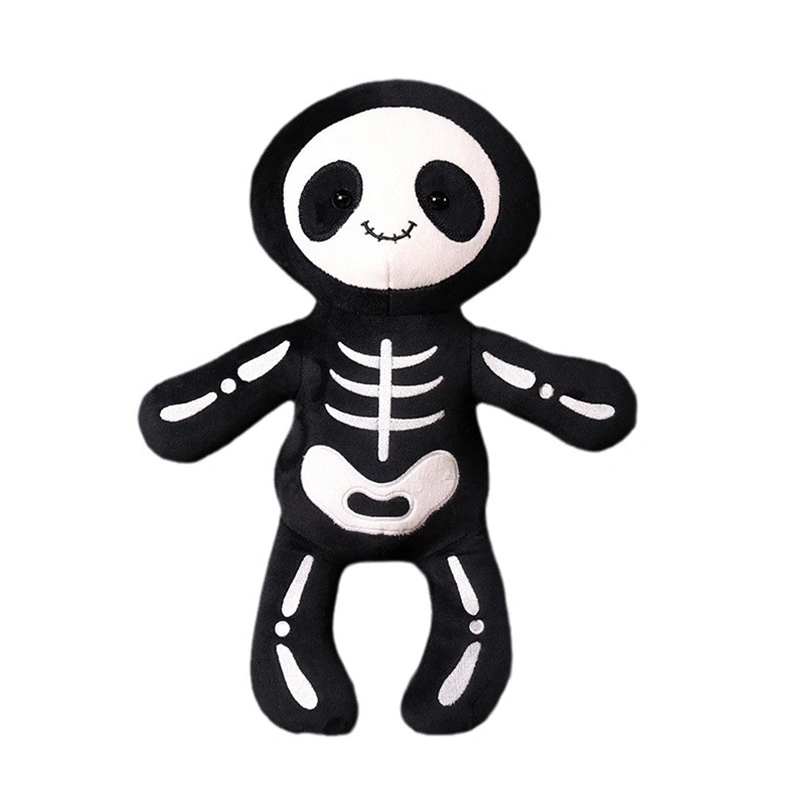 Cute Skull Plush Toy Halloween Skeleton Throw Pillow Stuffed Animal