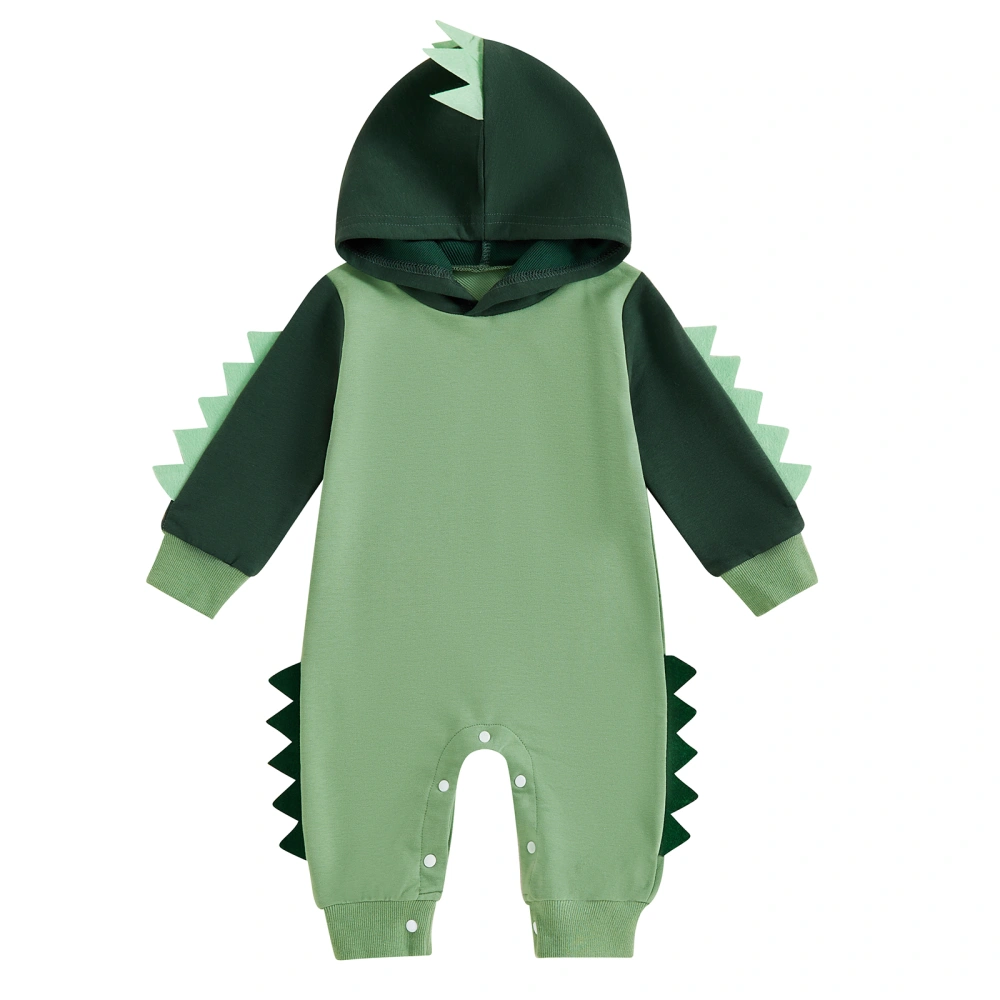 Baby Boys Rompers Hoodies Dinosaur Shaped Infant Fall Bodysuits