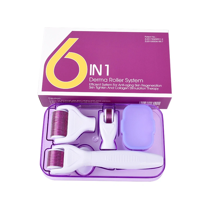 Microneedle Roller Kit 6 in 1 Microneedling Rolling System Face Roller