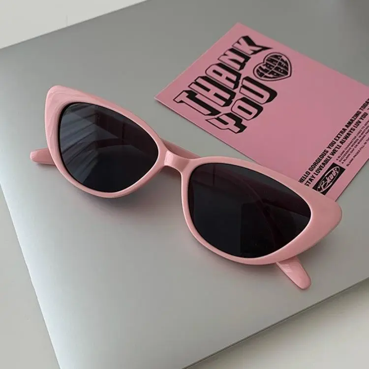 Pink Cat-eye Sunglasses, Brown Sunglasses, Retro Sunglasses, Sweet and Trendy Sunglasses, Daily, Personalized, UV400