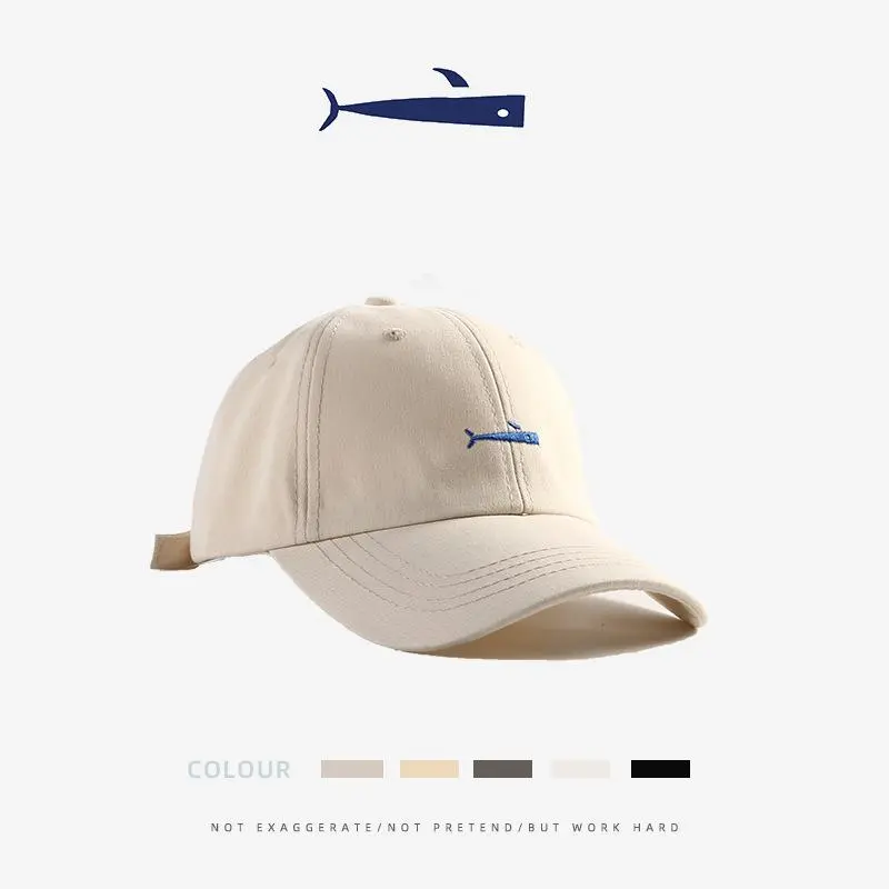 Summer Plain Cap Sunscreen Baseball Cap Simple Embroidery Sports Sun Hat