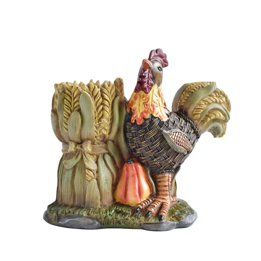 Thanksgiving Day Decorations Cute Turkey Pumpkin Figurine Statue