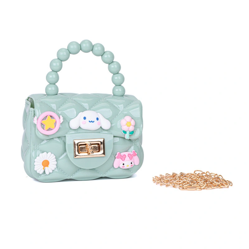 Girls Mini Crossbody Bag Cute Cartoon Jelly Bag Small Coin Purse 