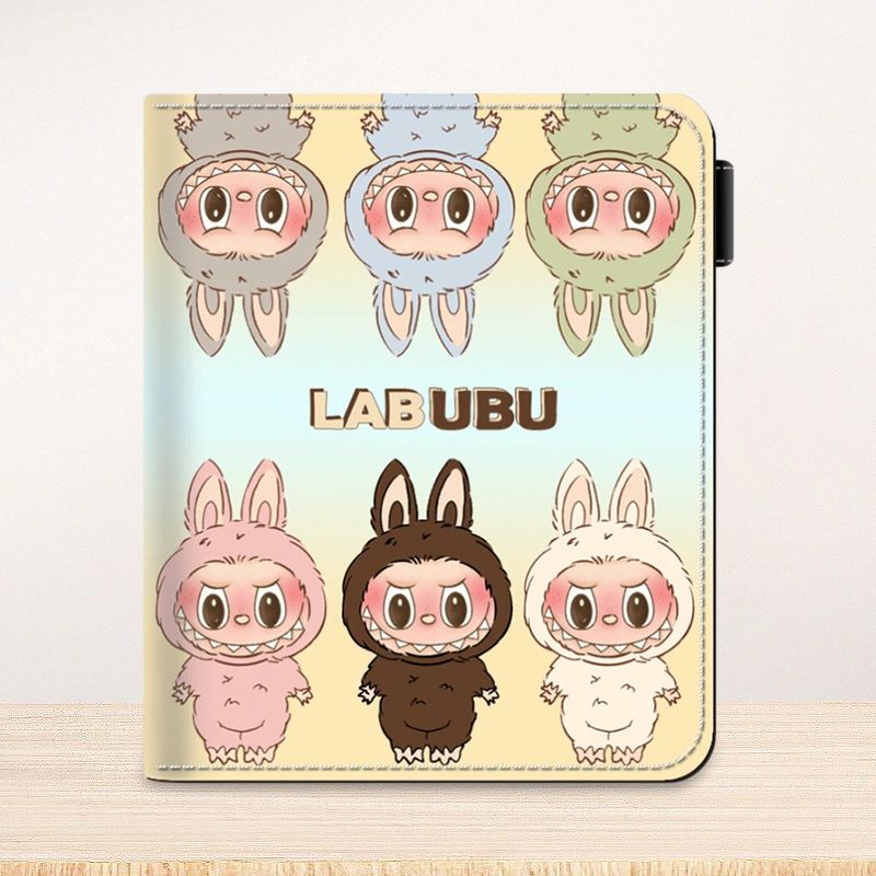 Cartoon Purse, PU Leather Button Closure Portable Slim Card Wallet