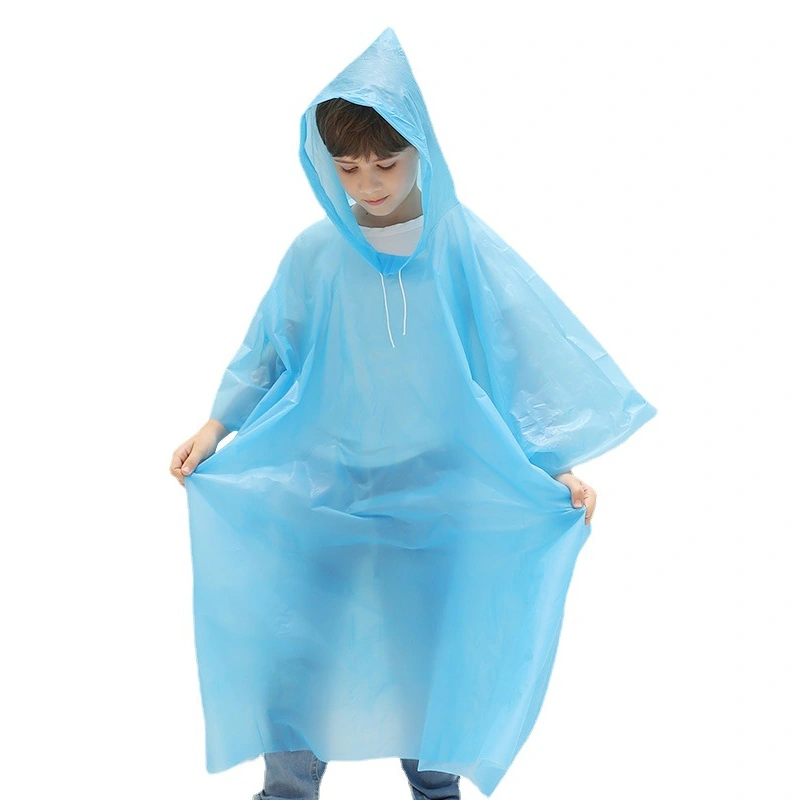 Toddler Emergency Rain Poncho Disposable Rain Coat with Hood