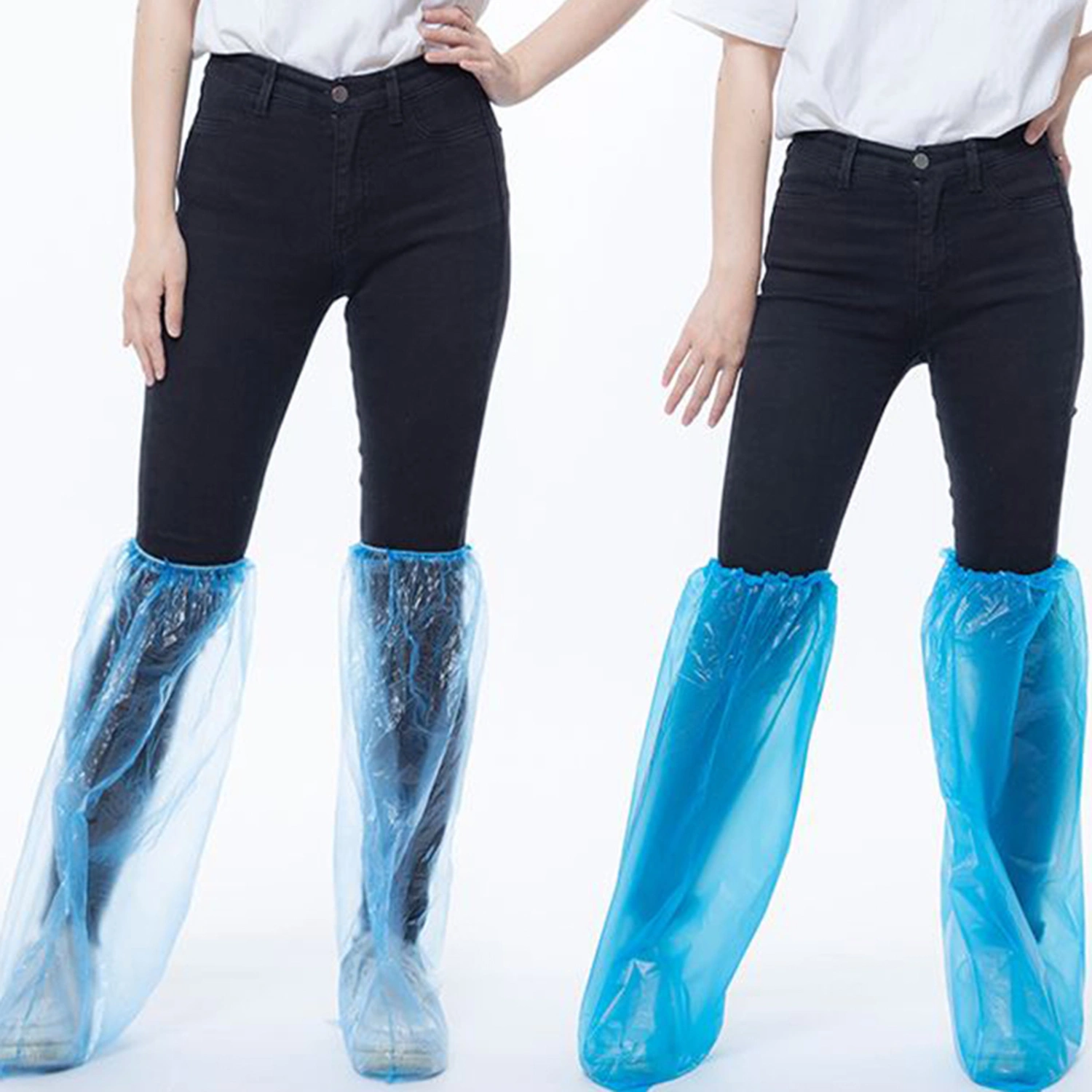 Disposable Rain Boot Covers for Men Women Non-Slip Galoshes Overshoes 