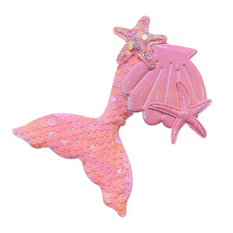 Girls Hair Clip, Shiny Sequined Mermaid Tail Princess Styling Tool