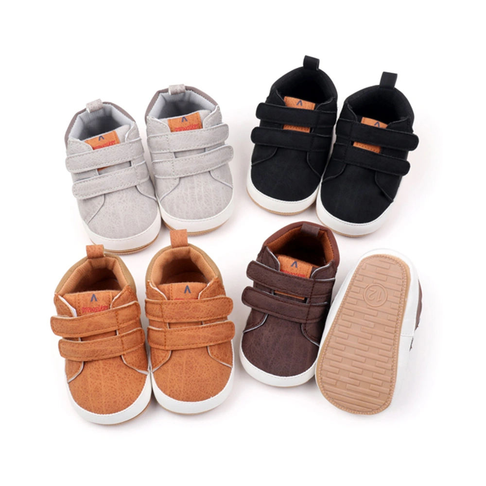 Toddler Boy PU Sneakers Casual Soft Sole Baby Flats Walking Shoes