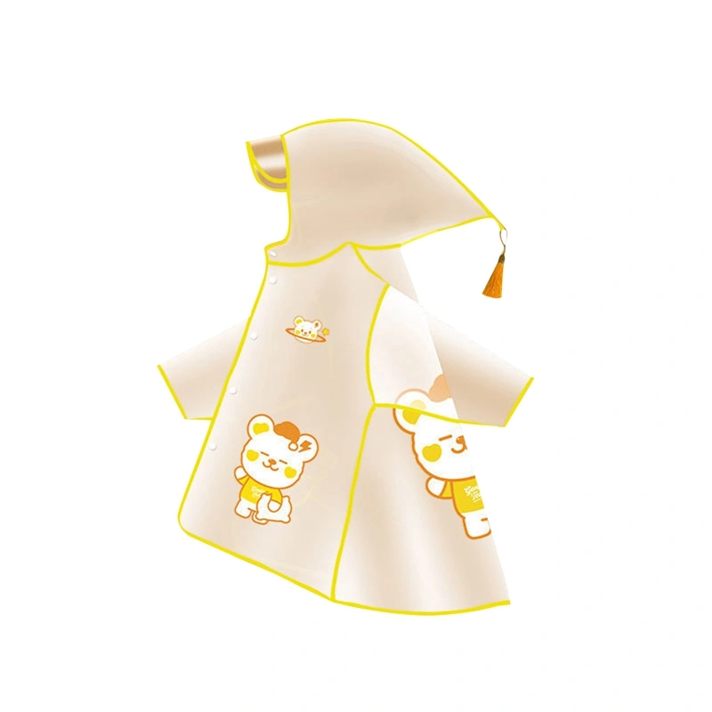 Kids Raincoat, Cartoon Hooded Rain Poncho Waterproof Rain Jacket