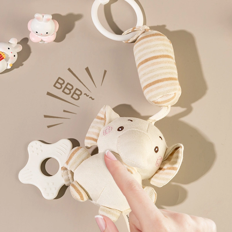 Baby Stroller Toys Hanging Cute Animals with Rattle Car Seat Toys