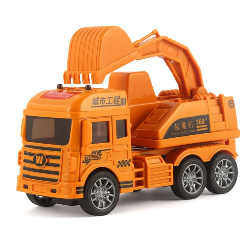 Small Construction Vehicle Toy Excavator Toys Transport Truck for Boy