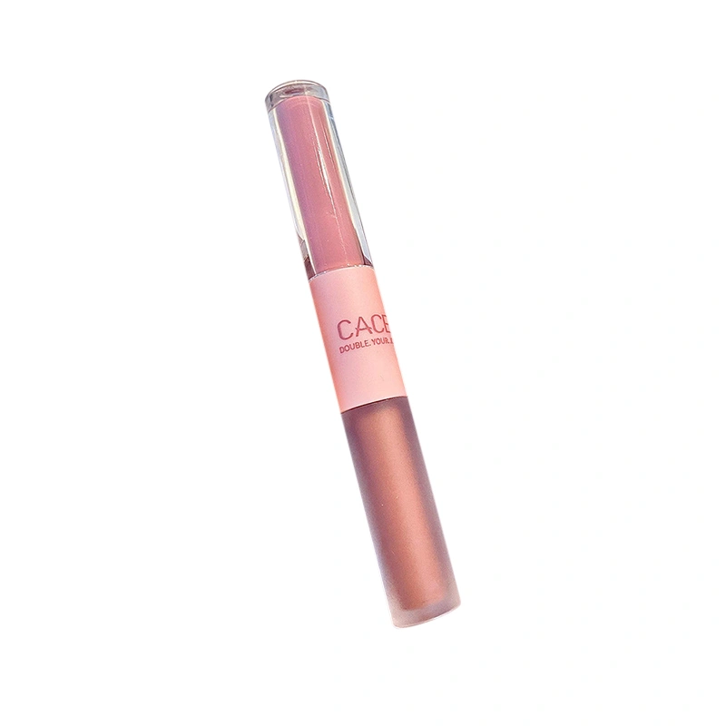 Double-End Lip Gloss, Matte Velvet & Mirror Finish Liquid Lipstick