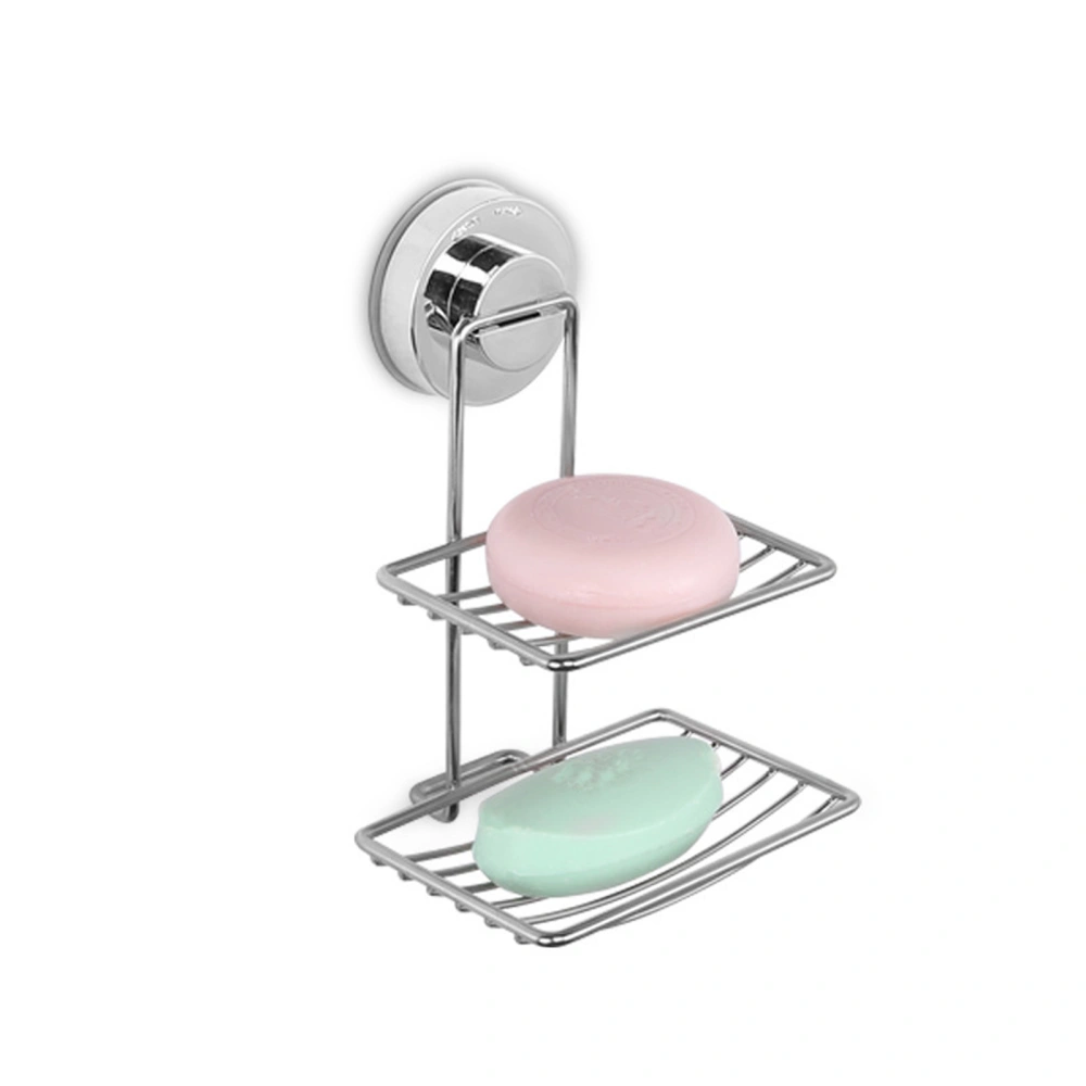 Suction Cup Soap Dish for Shower Wall Stainless Steel Soap Bar Holder