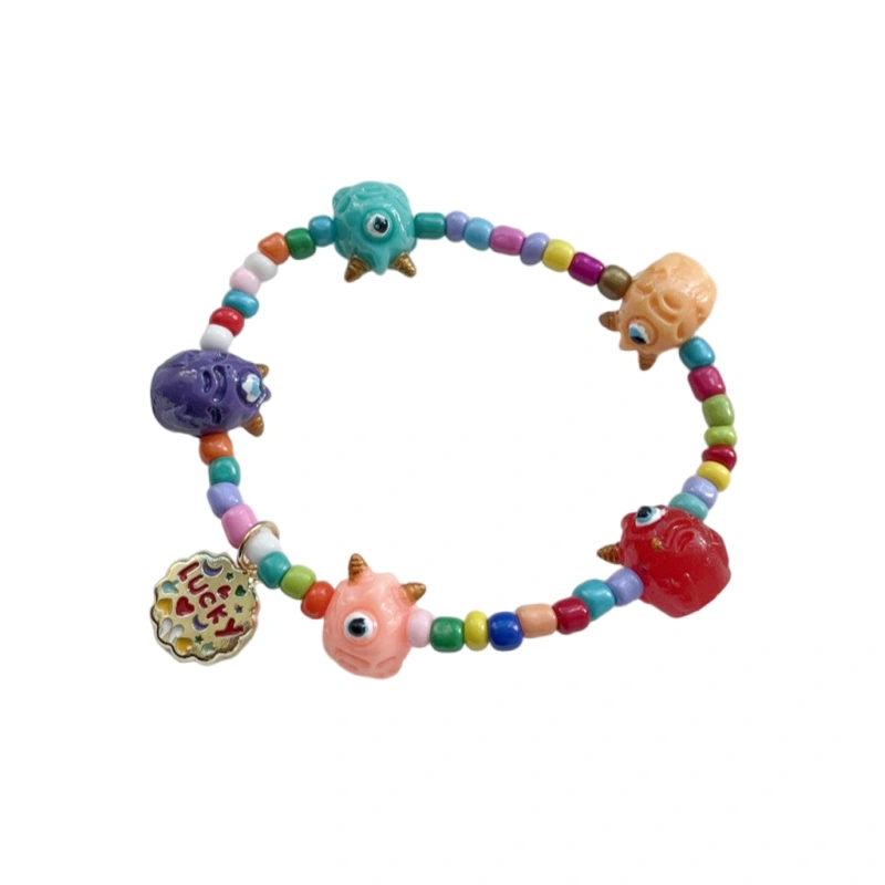 Cartoon Monster Beaded Bracelets Best Friends Sweet Bracelets