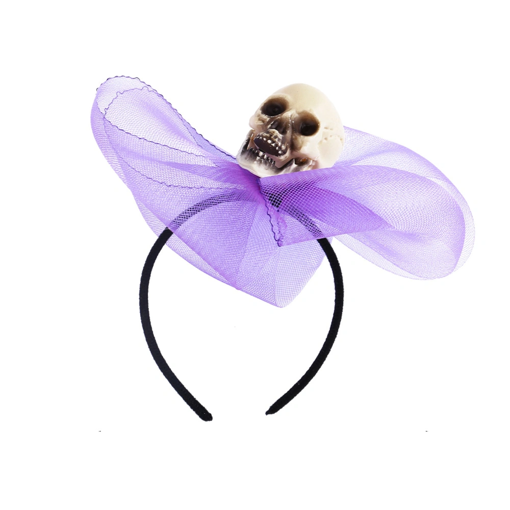 Halloween Bow Headband Gothic Skull Spider Hair Hoop Party Headpiece