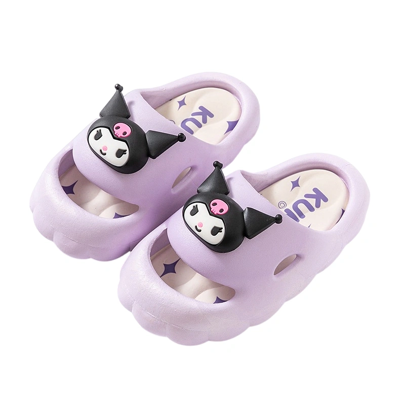 Girls' PVC Slippers 3D Cartoon Anti-Slip Cloud Cute Summer Slides