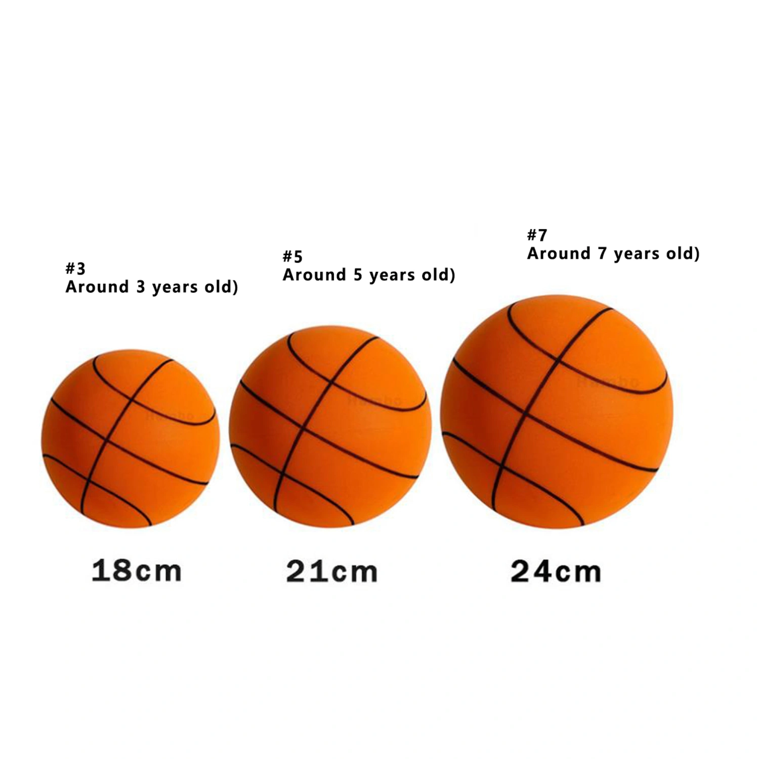 Silent Basketball Dribbling Indoor Basketball Bouncing Foam Ball