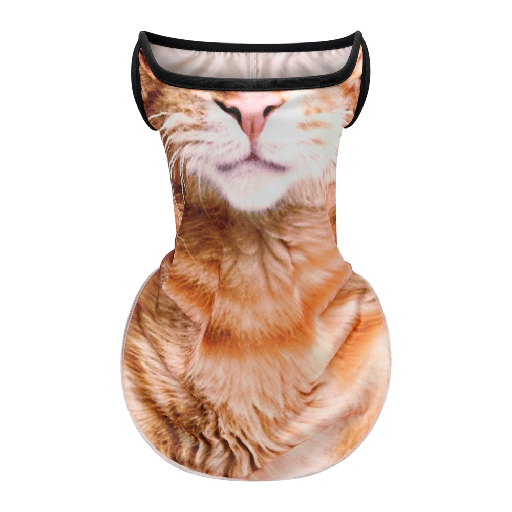 Neck Gaiter Facewear Scarf 3D Cat Print Sun UV Protection Facewear