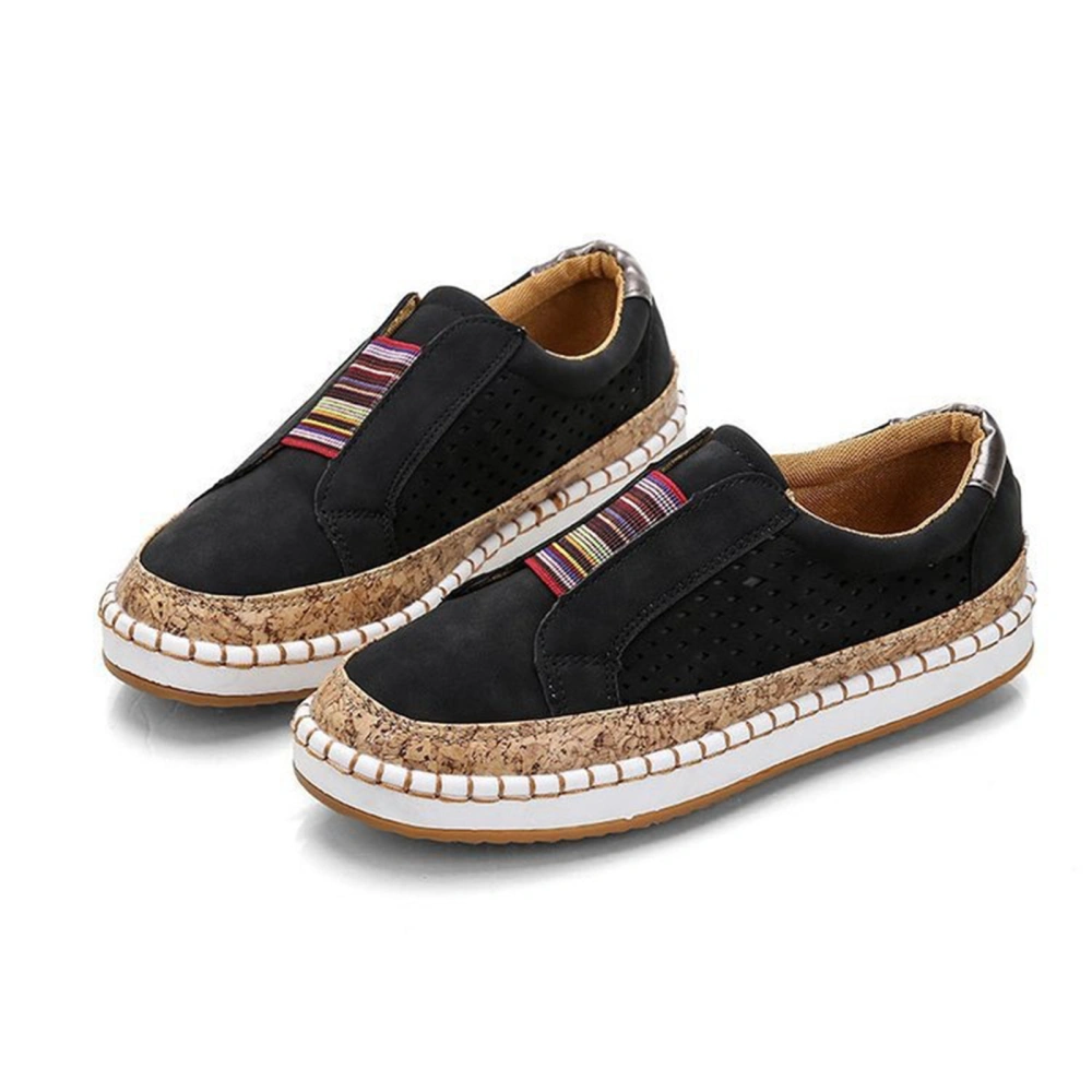 Women's Casual Loafers Comfortable Patchwork Slip on Sneaker