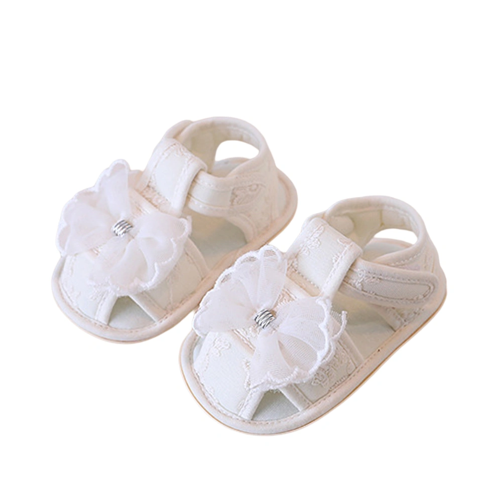 Baby Girls Princess Sandals Embroidery Bow Walking Flat Shoes