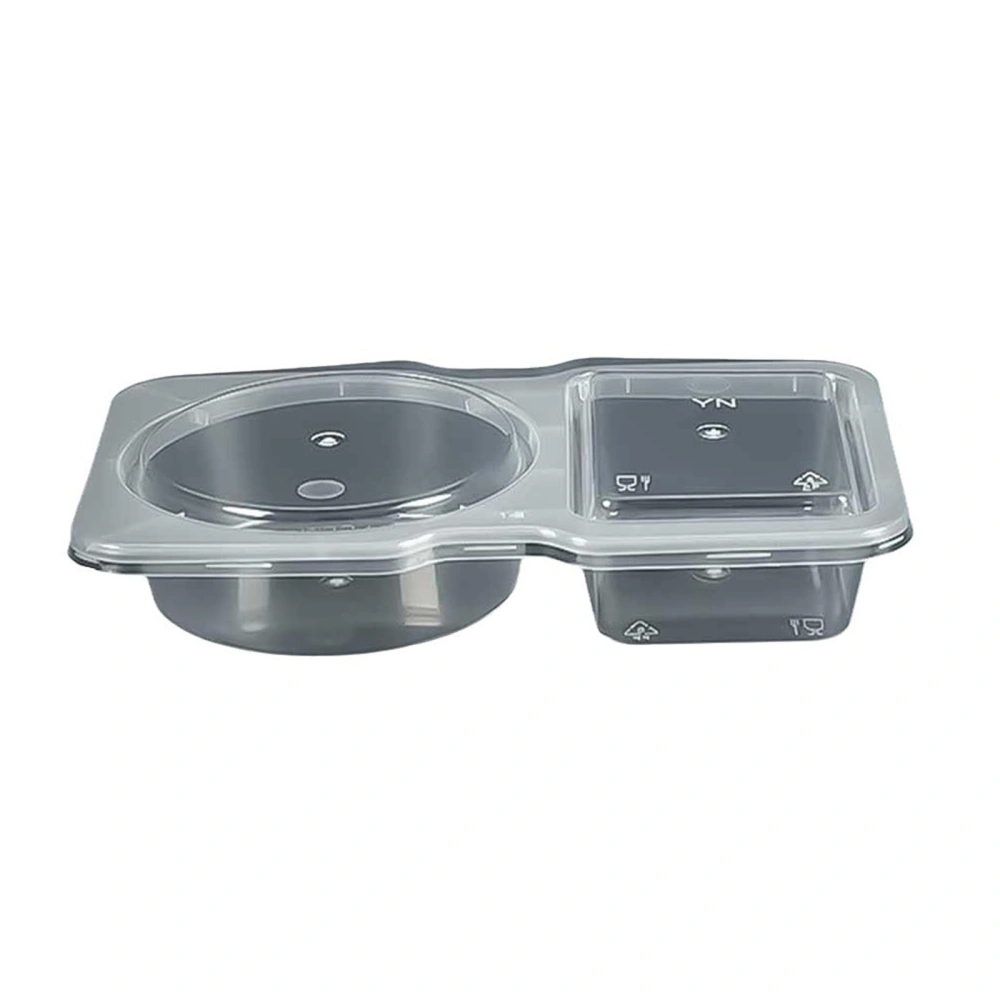 Double Compartment Condiment Container Seasoning Box Organizer