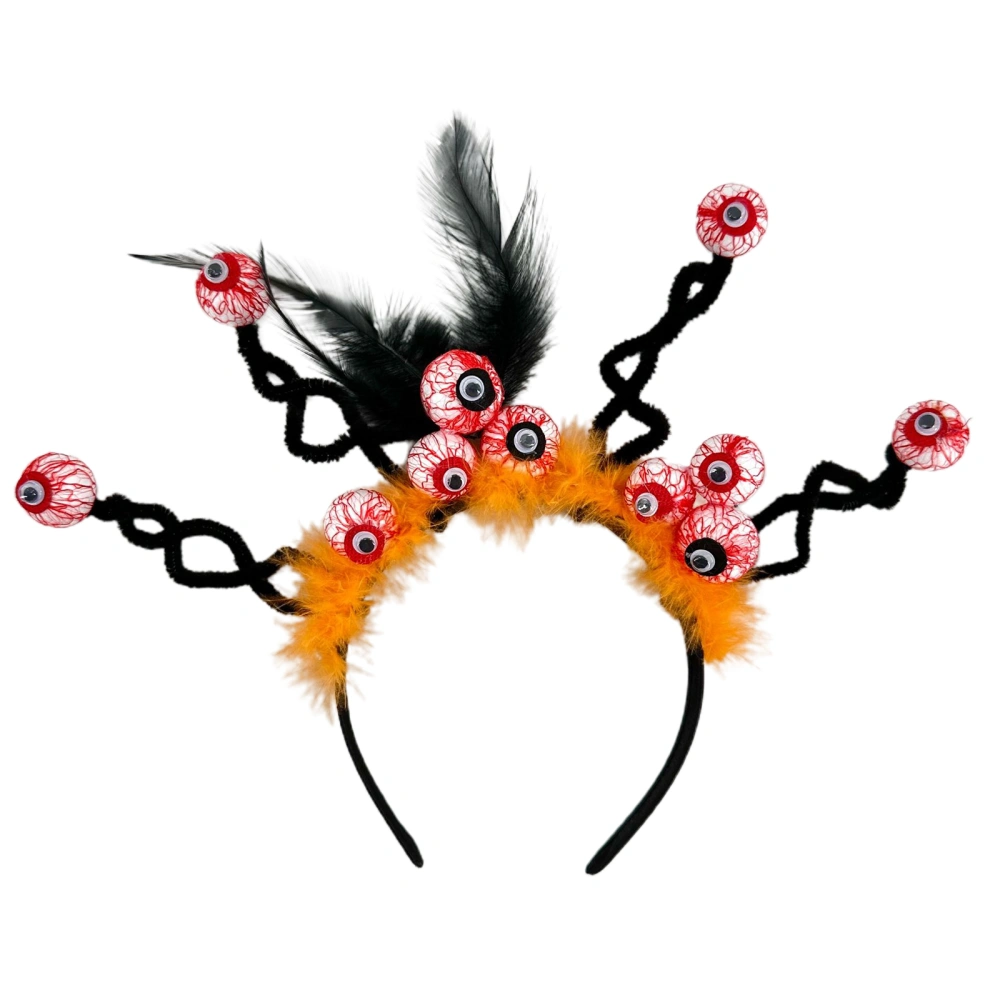 Halloween Eyeball Headband Scary Cosplay Hairband Holiday Hair Hoop 