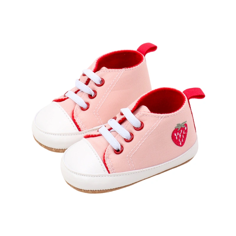 Baby Girl Boy High Top Shoes Rhinoceros Print Canvas Walking Shoes