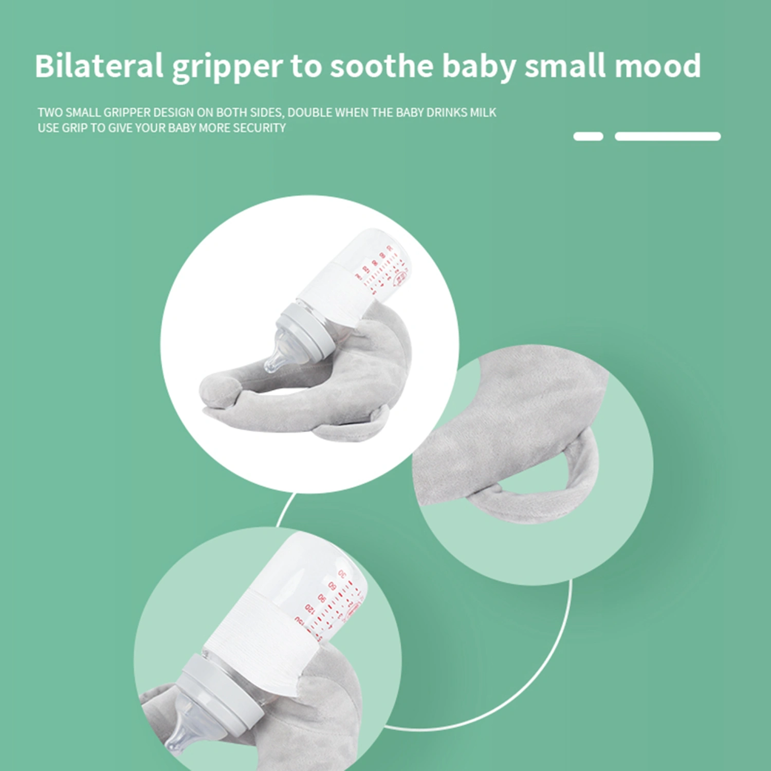 Baby Bottle Holder for Baby Self Feeding Nursing Pillow Support 