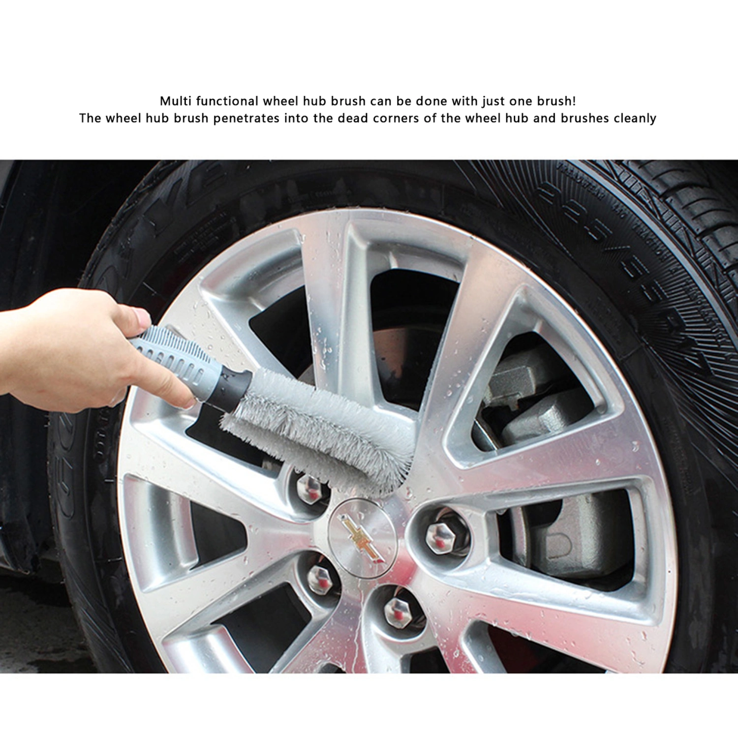 Car Wheel Brush Soft No-Scratch Car Wash Brush Cleaning Brush