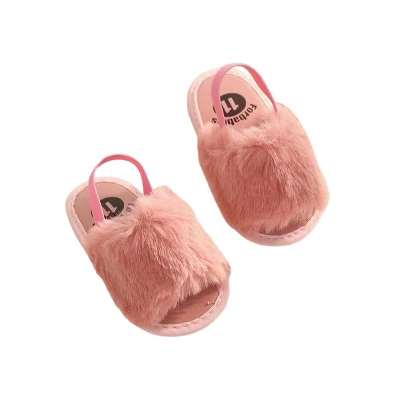 Infant Baby Girls Slippers Anti-Slip Soft Sole Toddler Indoor Shoes